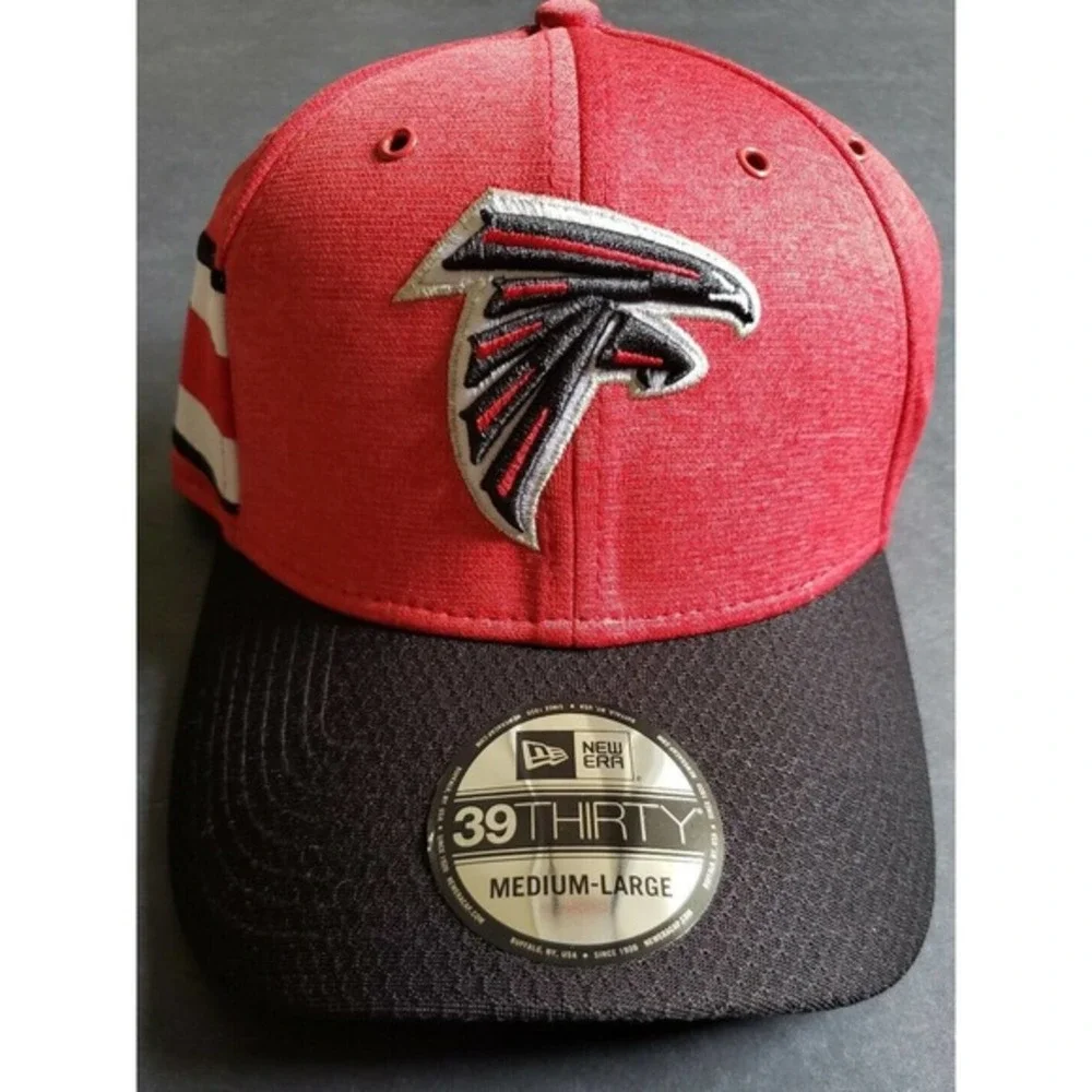 New Era 39Thirty NFL Official Sideline Home Atlanta Falcons Hat Cap M/L Red